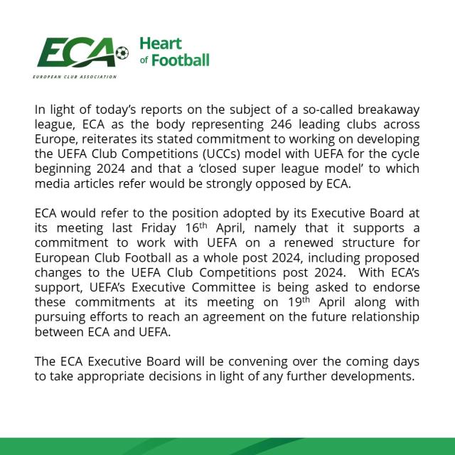 开云官网登录-“欧超”激起极大民愤 欧洲俱乐部协会反对豪门造反